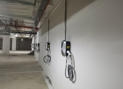 小區(qū)地下停車場7kw充電樁安裝項(xiàng)目案例